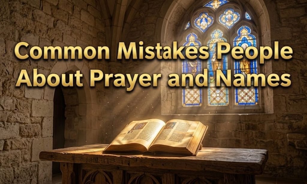 Common Mistakes People Make About Prayer and Names