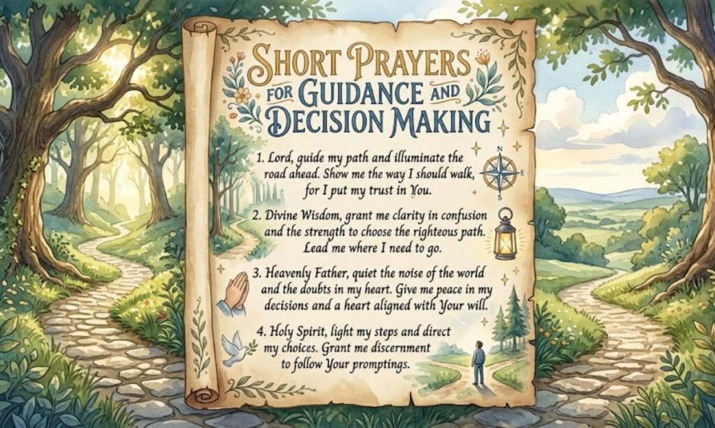 Short Prayers for Guidance and Decision Making