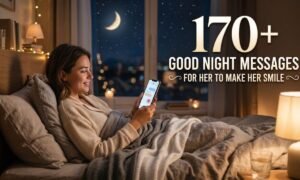 170+ Good Night Messages for Her to Make Her Smile