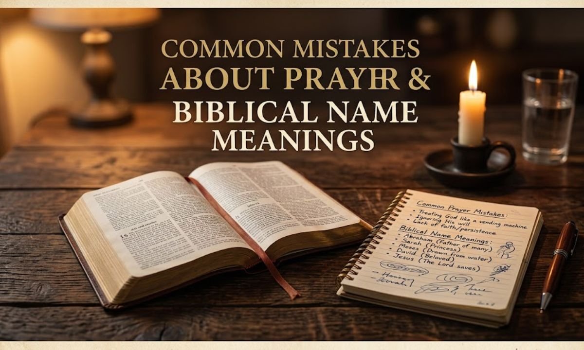 Common Mistakes About Prayer and Biblical Name Meanings