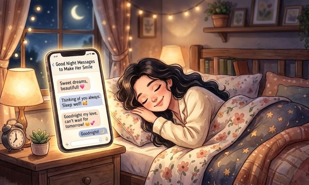Cute Good Night Messages to Make Her Smile