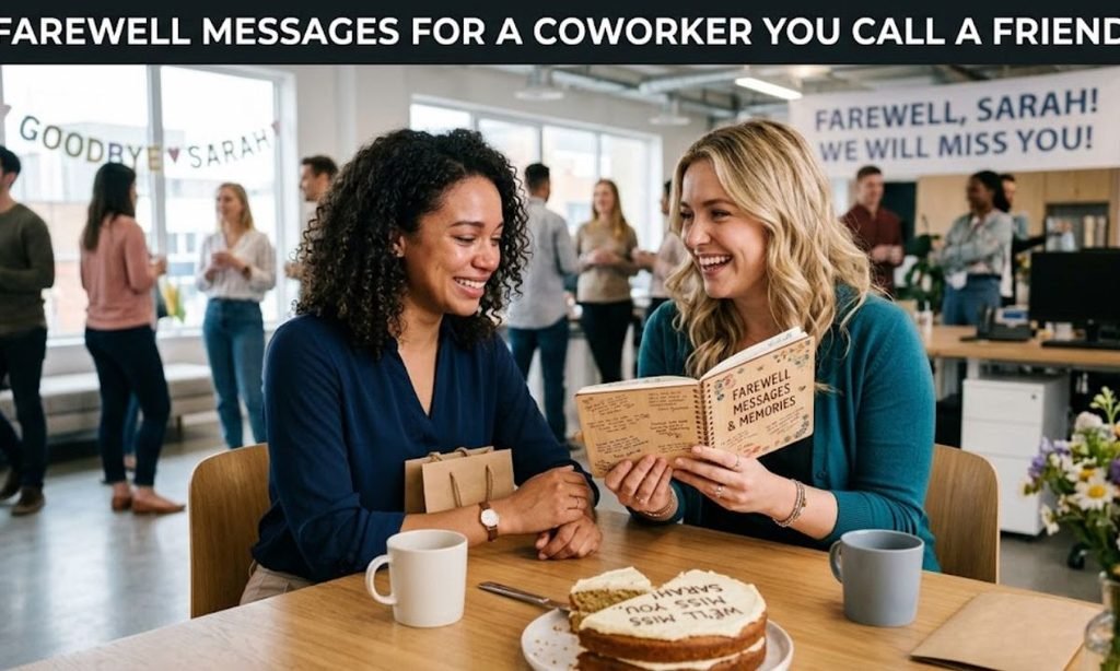 Farewell Messages for a Coworker You Call a Friend