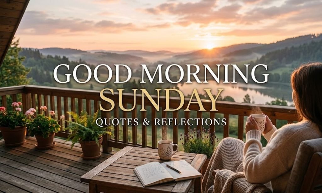 Good Morning Sunday Quotes & Reflections
