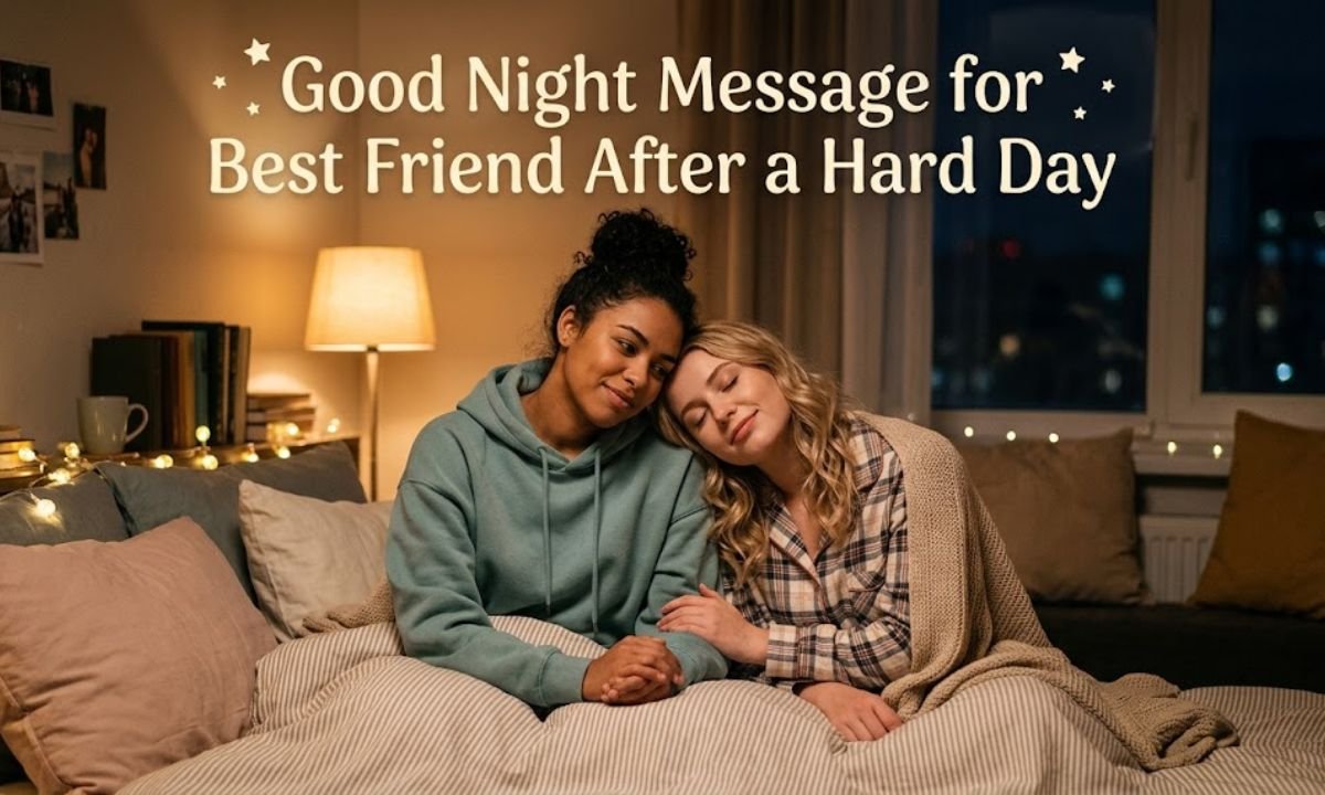 Good Night Message for Best Friend After a Hard Day