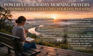 Thursday Morning Prayers with Bible Verses