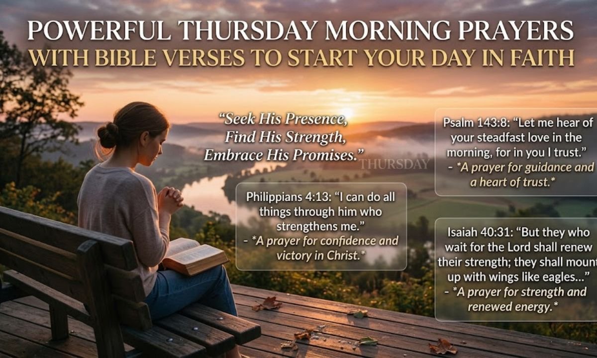 Thursday Morning Prayers with Bible Verses