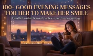 100+ Good Evening Messages for Her to Make Her Smile