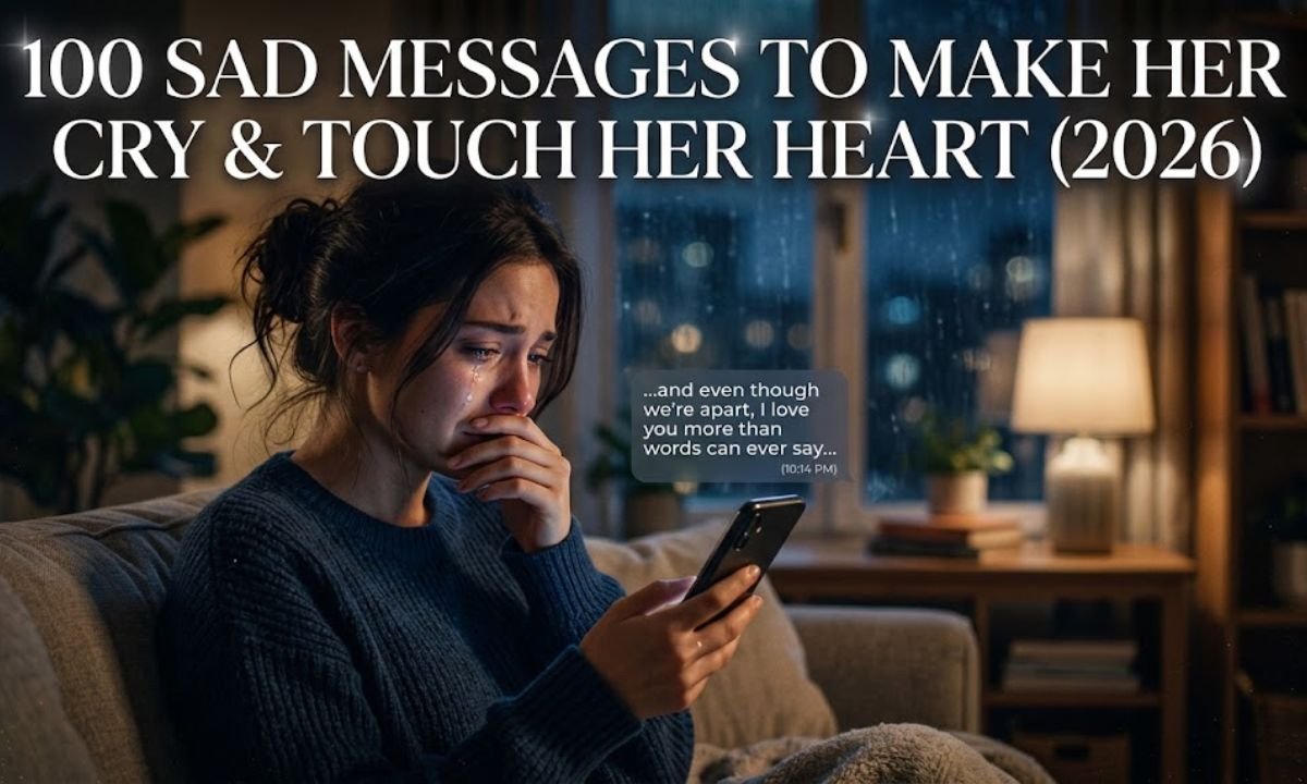 100 Sad Messages to Make Her Cry & Touch Her Heart (2026)