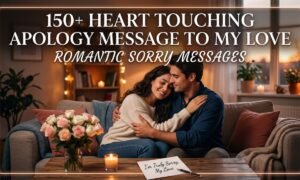 150+ Heart Touching Apology Message To My Love: Romantic Sorry Messages