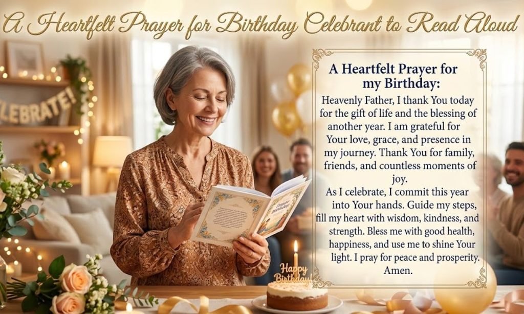 A Heartfelt Prayer for Birthday Celebrant to Read Aloud