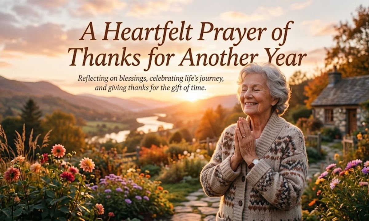 A Heartfelt Prayer of Thanks for Another Year