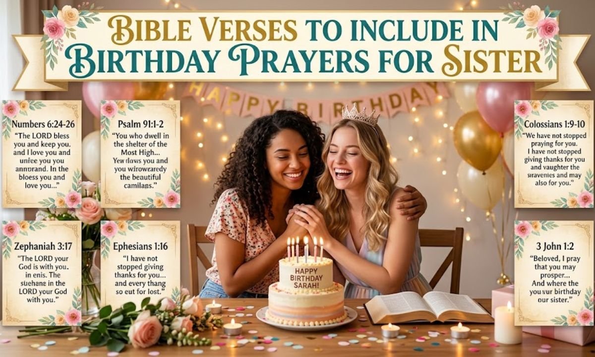 Bible Verses to Include in Birthday Prayers for Sister