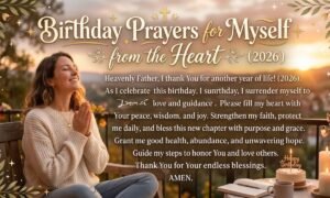 Birthday Prayers for Myself from the Heart (2026)