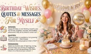 Birthday Wishes, Quotes & Messages for Myself
