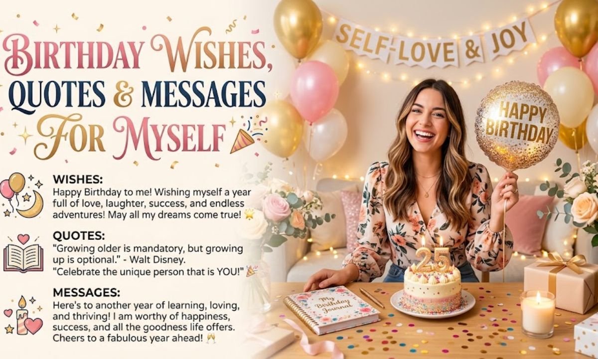 Birthday Wishes, Quotes & Messages for Myself