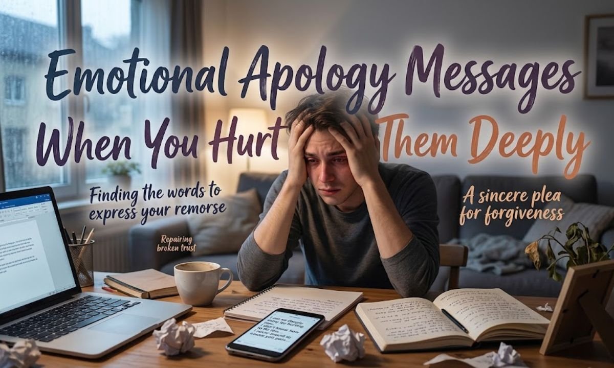 Emotional Apology Messages When You Hurt Them Deeply