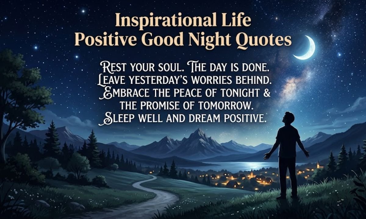 Inspirational Life Positive Good Night Quotes