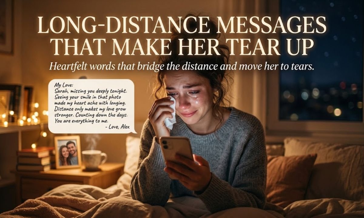 Long-Distance Messages That Make Her Tear Up
