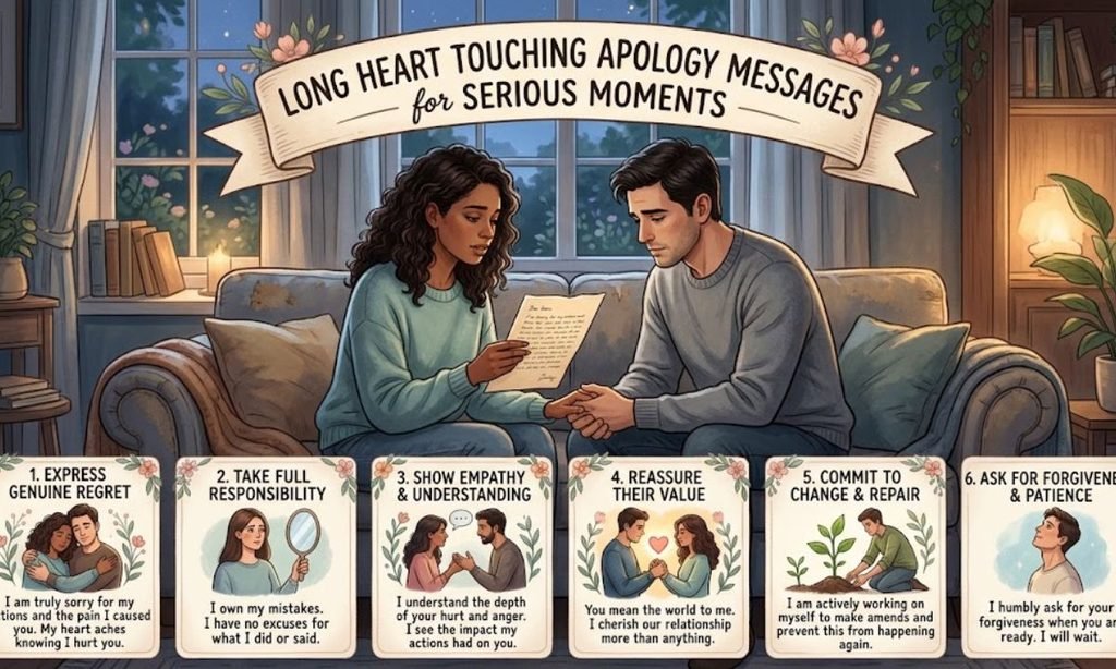 Long Heart Touching Apology Messages for Serious Moments