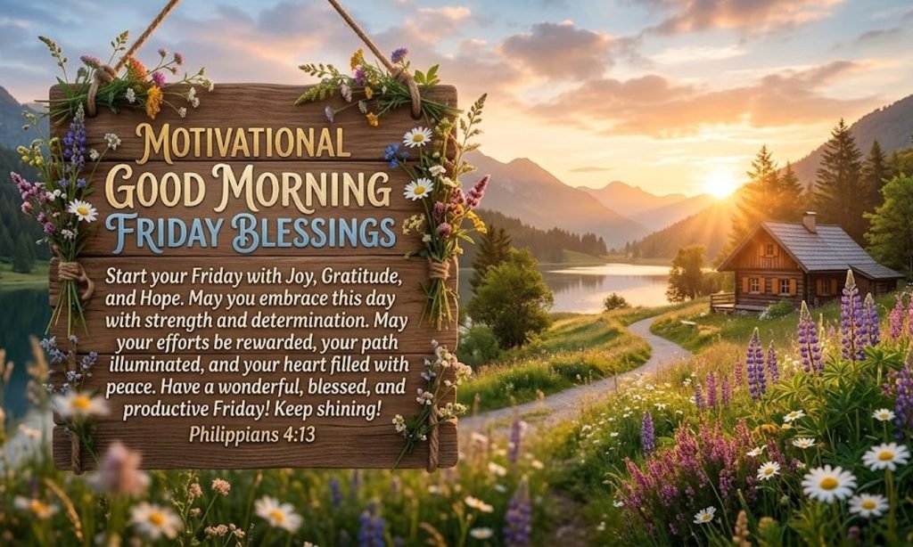 Motivational Good Morning Friday Blessings