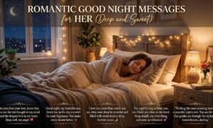 Romantic Good Night Messages for Her (Deep and Sweet)