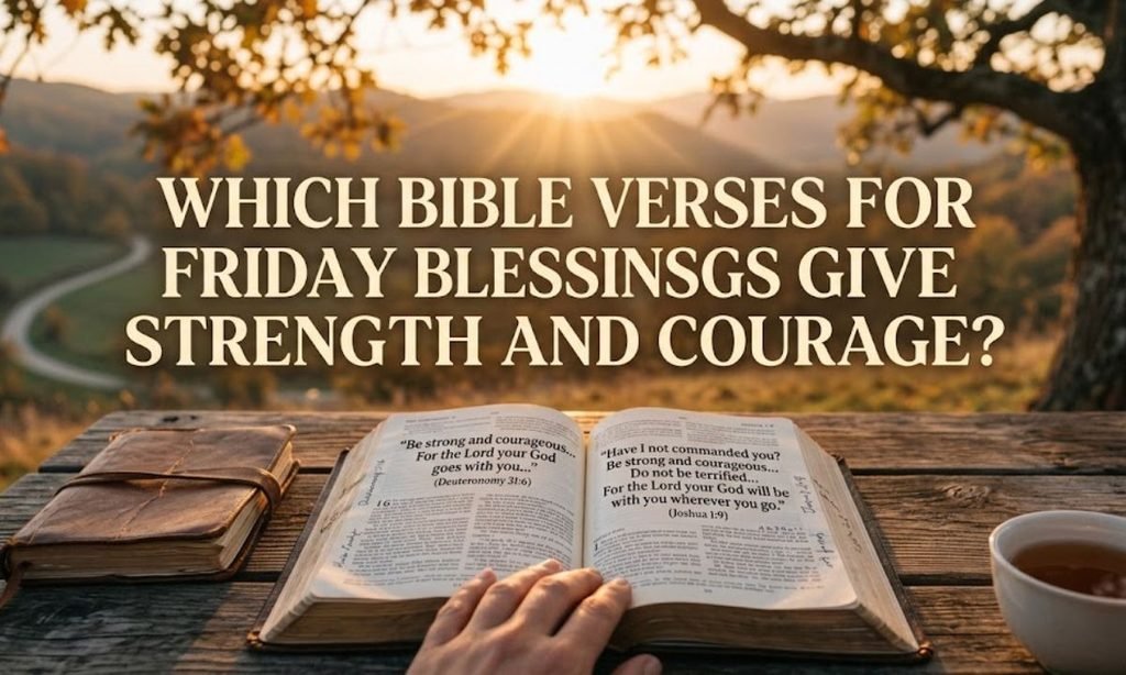 Which Bible Verses for Friday Blessings Give Strength and Courage?